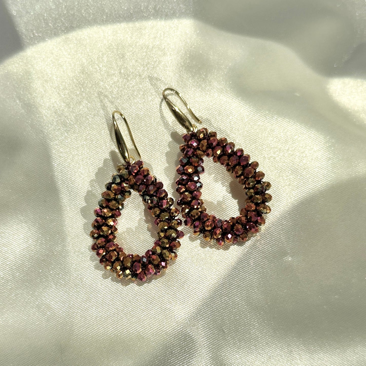 Pink Spark Drop Earring
