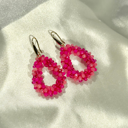 Pink Spark Drop Earring