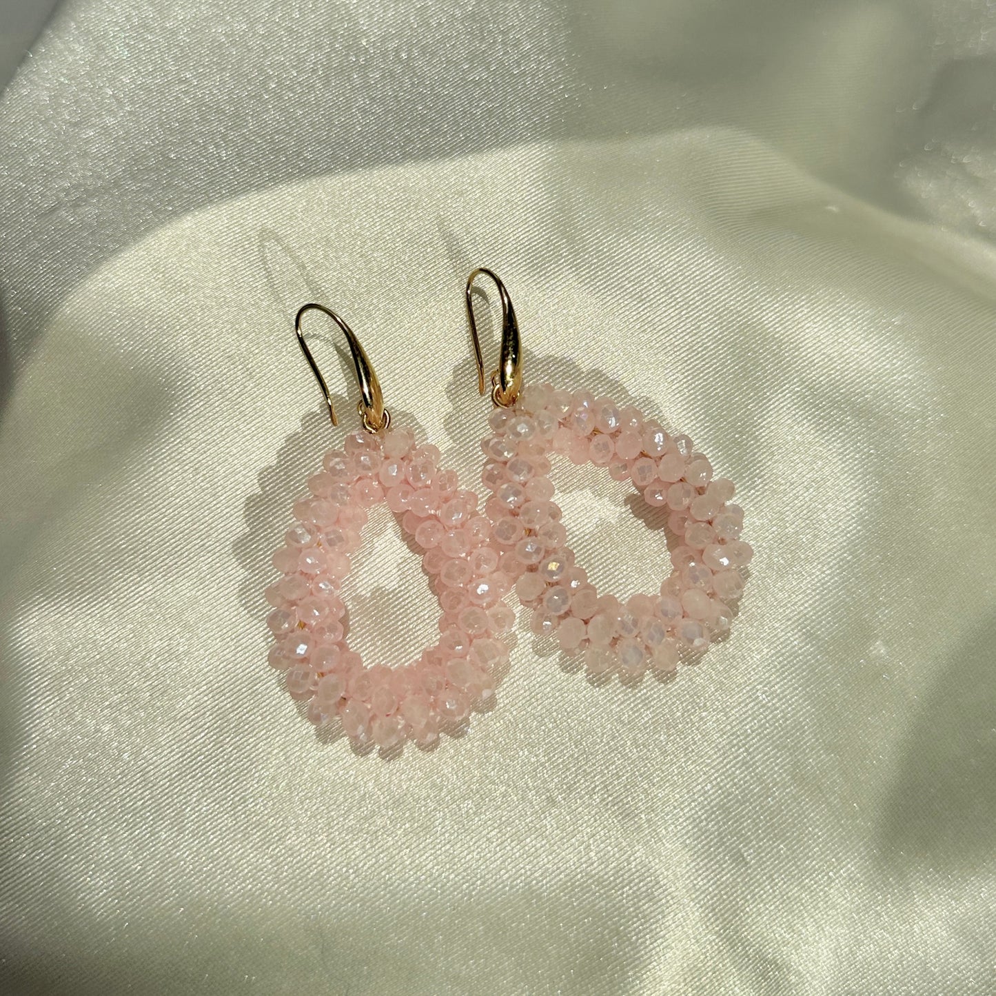 Pink Spark Drop Earring