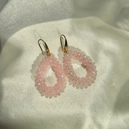 Pink Spark Drop Earring