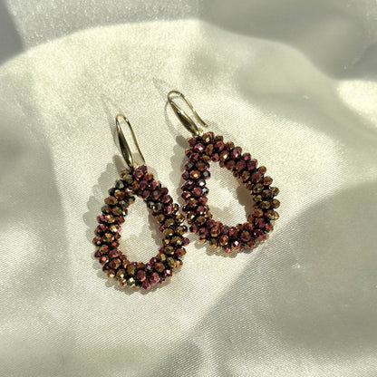 Pink Spark Drop Earring
