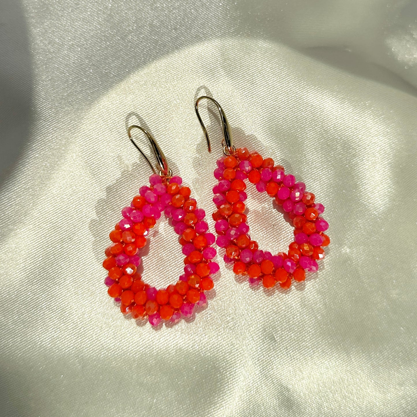 Pink Spark Drop Earring